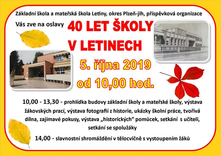 40&nbsp;let školy v&nbsp;Letinech
